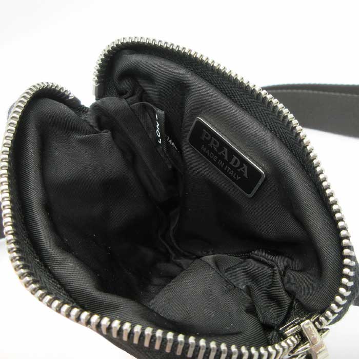 プラダ PRADA ナイロン ミニ ポーチ付きベルト【#100】2CN087 2DMN F00 