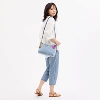 🎀コーチ COACH　ローレル ショルダー バッグ・ラブド デニム・チャーム　CEF26 IMNIM