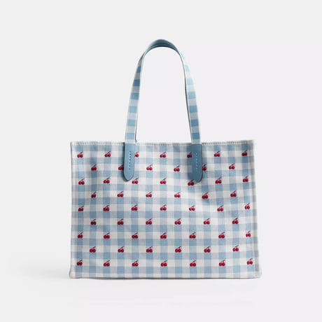 🎀コーチ COACH　トート バッグ・ギンガム プリント　CES71 IMN48