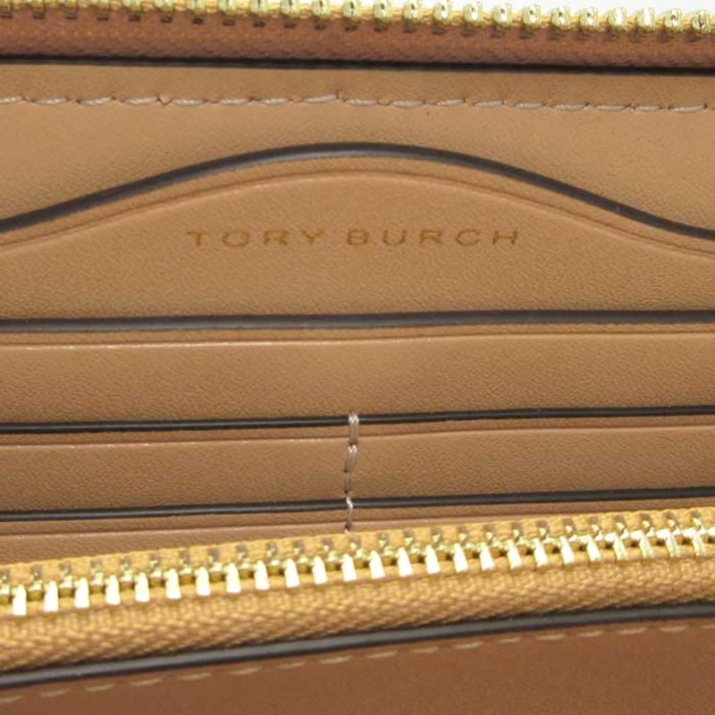 トリーバーチ 長財布 ティア ラフィア ロゴ ラウンドファスナー