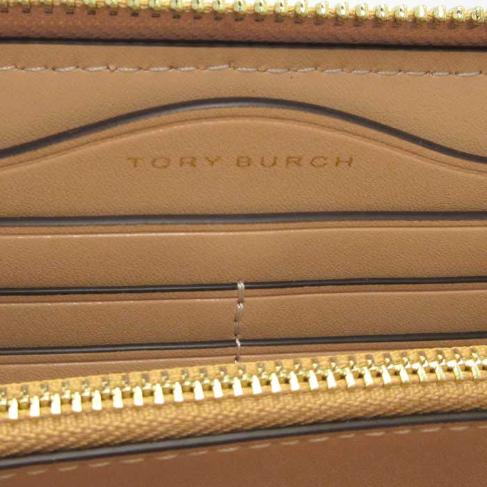 トリーバーチ 長財布 ティア ラフィア ロゴ ラウンドファスナー カード