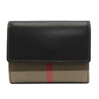 バーバリー 財布 三つ折り財布 BURBERRY VIA MANZONI チェック ウォレット 8084032 BLACK アウトレット レディース