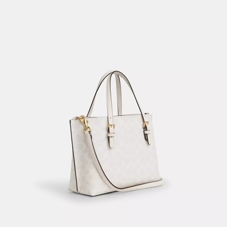 🎀コーチ COACH　モリー トート バッグ 25・シグネチャー キャンバス　CV965 IMXU5