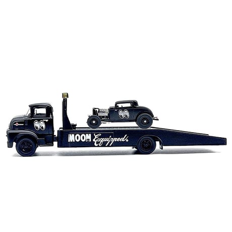M2 MACHINES 1:64 MOON EQUIPPED 1956 Ford COE & 1932 Ford 3 Window Coupe 【ムーンアイズ】ミニカー
