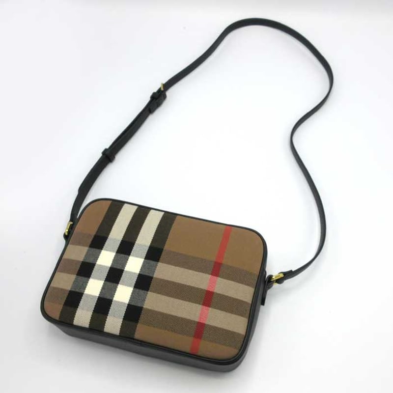 バーバリー ショルダーバッグ BURBERRY チェック柄 カメラバッグ 斜め掛け 80840...