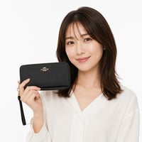 🎀COACH　ロング ジップ アラウンド ウォレット　C3441 IMBLK
