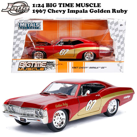 JADATOYS 1:24 BTM 1967 Chevy Impala SS ミニカー