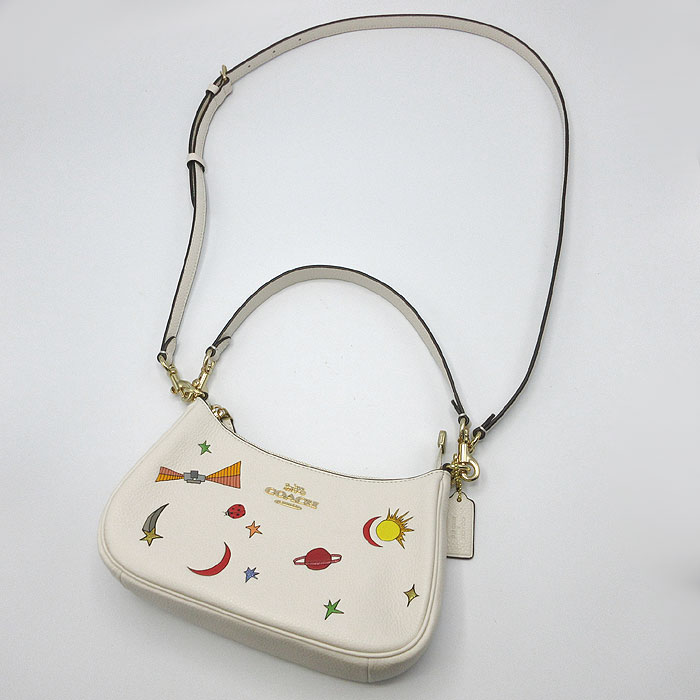 Coach】手書き風スケッチプリント＊テリ ショルダー バッグ