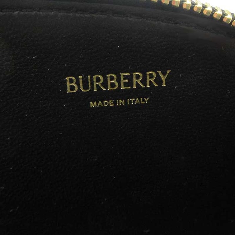BURBERRY ブラック レザー コインケース　　小銭入れ ポ*カ様 Burberry 黒 レザー コインケース 革 古銭入れ