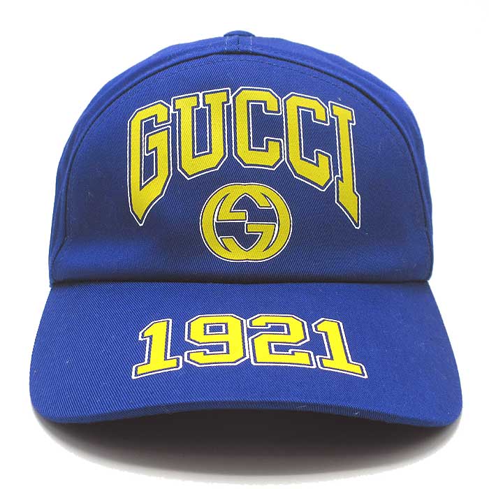 グッチ カレッジベースボールキャップ インターロッキング 1921 グッチ GUCCI カレッジ インターロッキングG コットン 1921