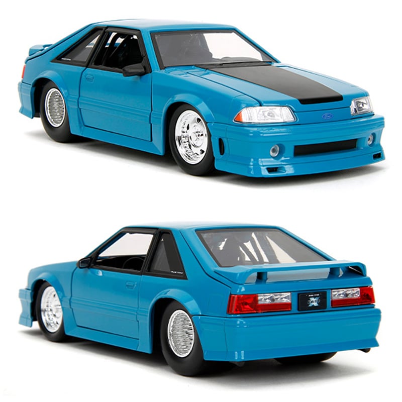 JADATOYS 1:24 ワイルドスピードダイキャストカー 1989 FORD MUSTAN