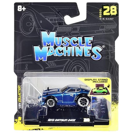Muscle Machines 1:64 1972 Datsun 240Z Blue【マッスルマシン】ミニカー