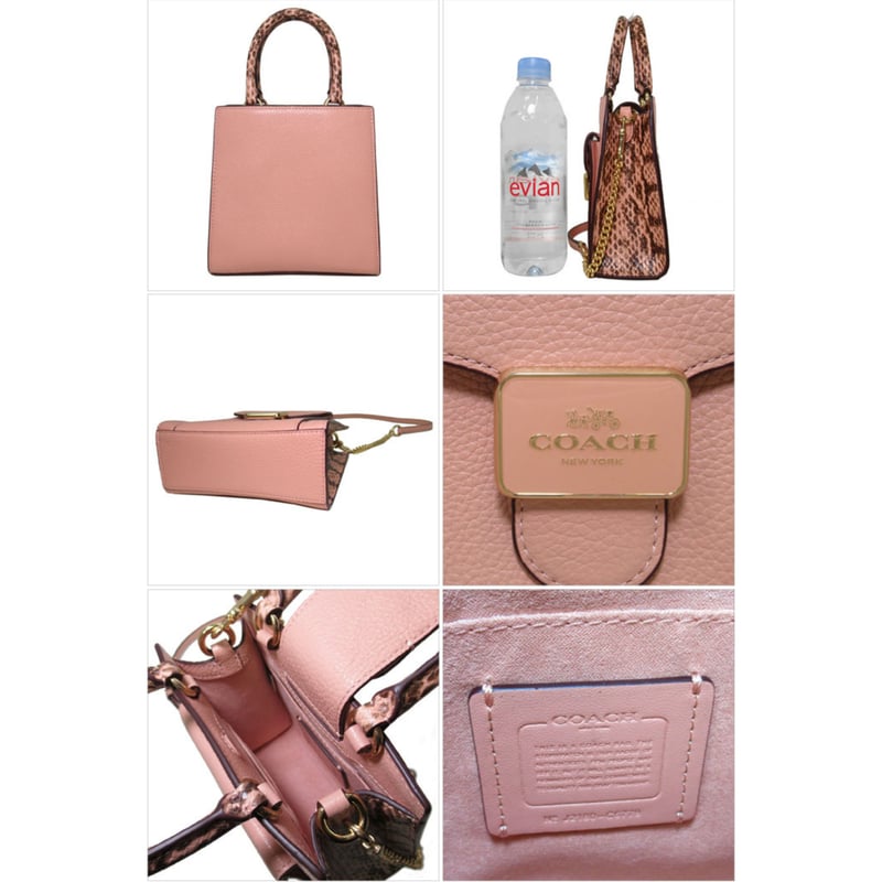 コーチ バッグ ショルダーバッグ COACH レザー スネーク調 ミニ 