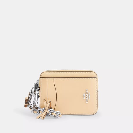 🎀コーチ COACH　ジップ カード ケース・ボウ　CEC13 SVB9C