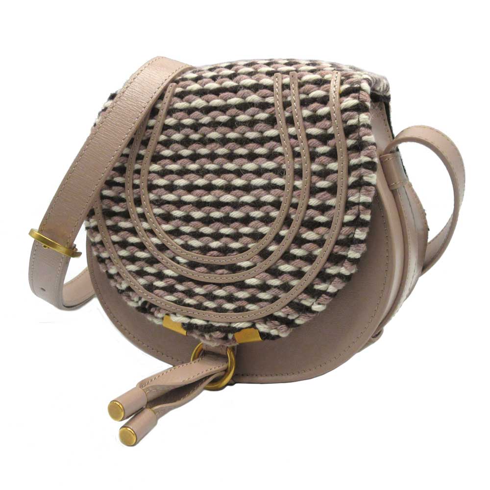 クロエ ショルダーバッグ CHC23WS680L65 28U クロエ ショルダーバッグ Chloe ニット スモール サドルバッグ