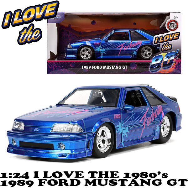 Love's Ford Racingミニカー 1/24 JADA TOYS 1:24 I LOVE THE 1980's 1989 FORD MUST