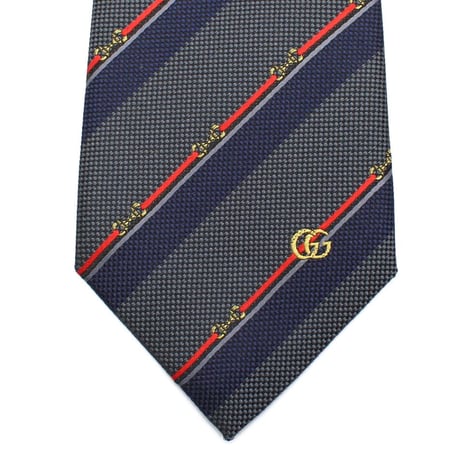 GUCCI グッチ 765041-4EABA-1474 ネクタイ TIE ホースビット シルクジャカード メンズ