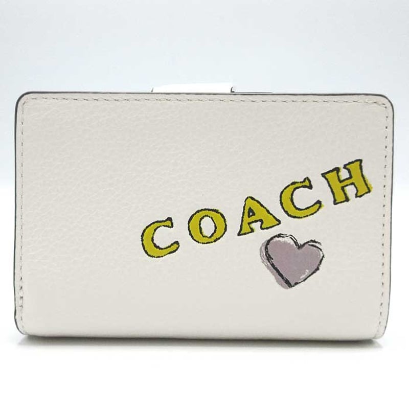 コーチ 二つ折り財布 COACH レザー ミディアム コーナー ジップ
