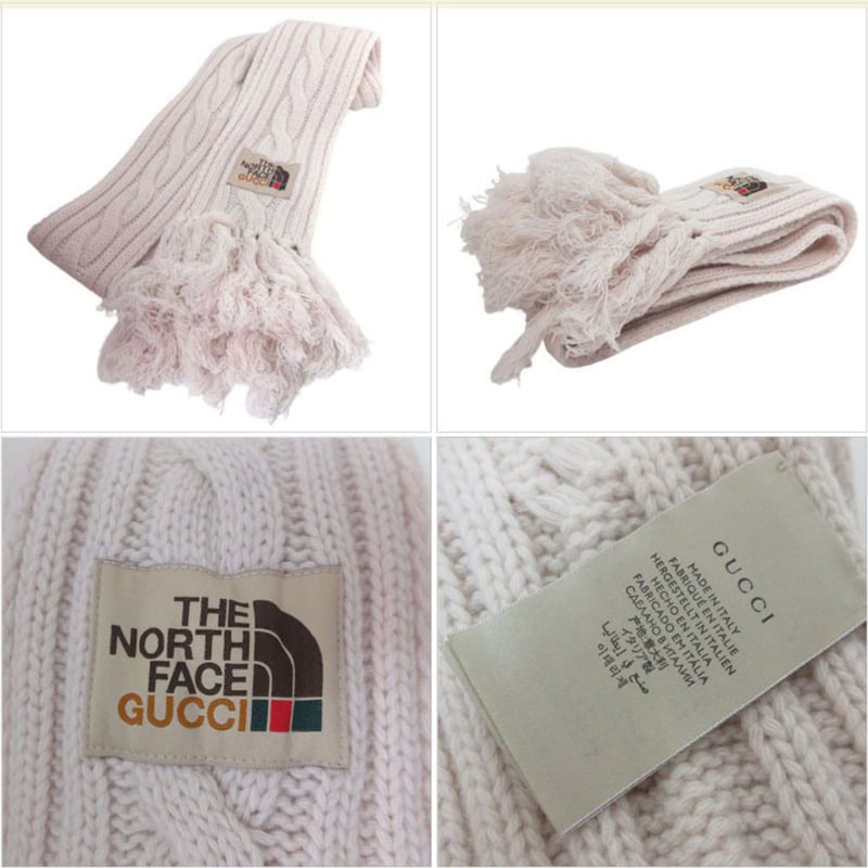 グッチ アパレル GUCCI × North Face ウール マフラー 653561-4g2 