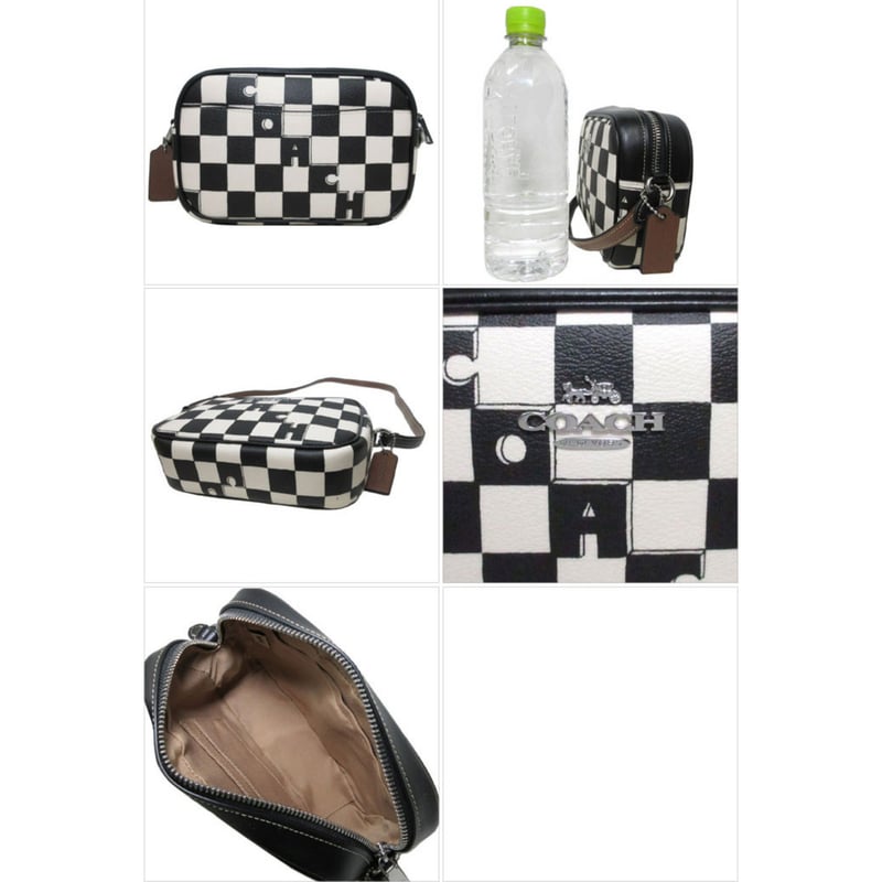 コーチ ショルダーバッグ COACH チェッカーボード プリント ミニ