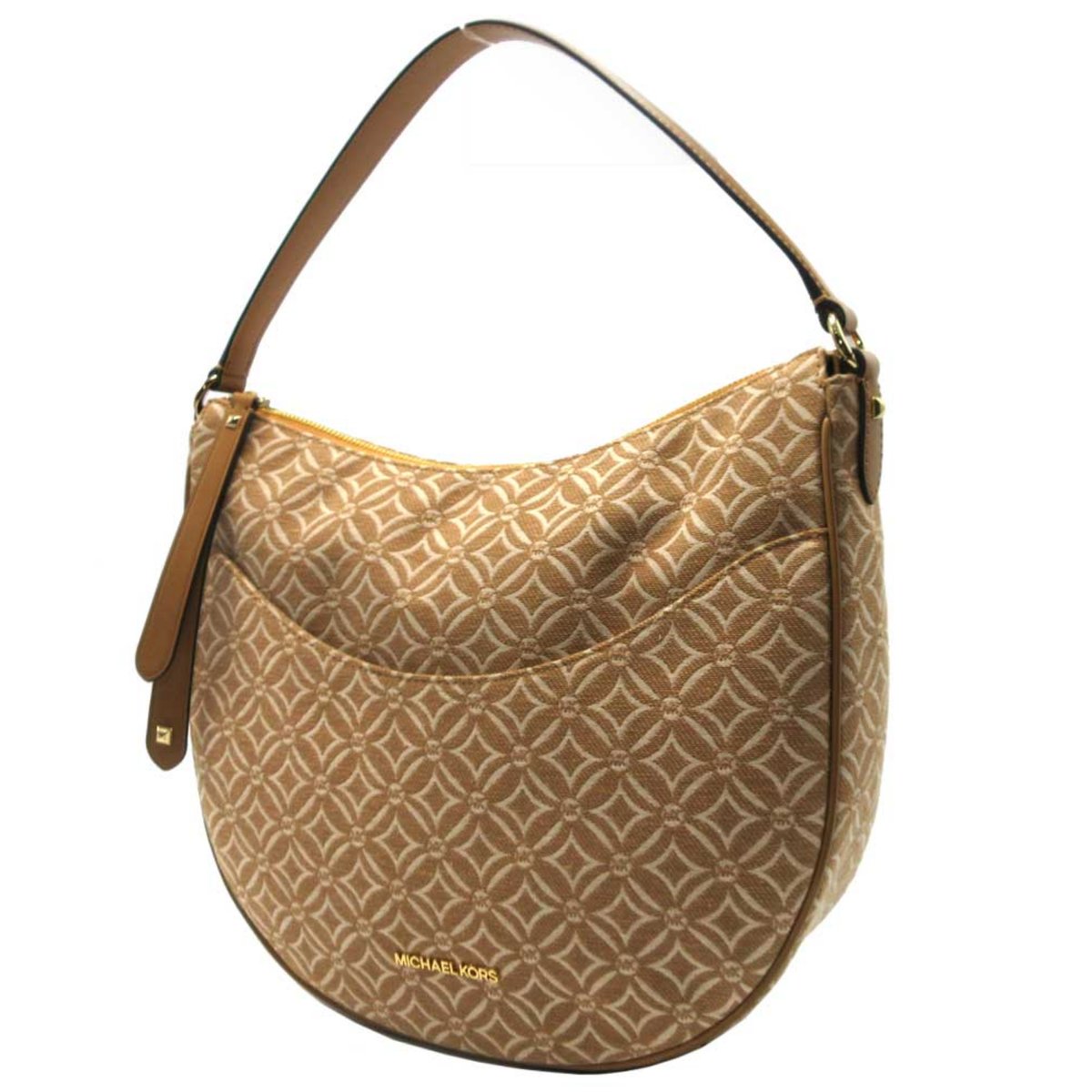 マイケルコース ショルダーバッグ キャンバス ラージハーフムーン  