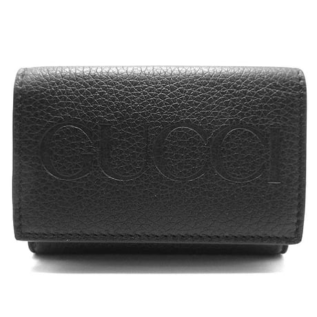 Maison Sbond ブラックレザー 三つ折り Maison Sbond ブラック 三