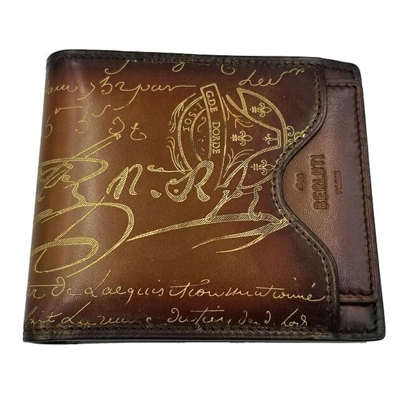 正規品 Berluti Mens wallet 二つ折り財布