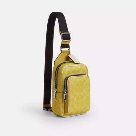 ✨コーチ COACH　レーサー スリング パック・シグネチャー キャンバス　 CET96 SVZ0G