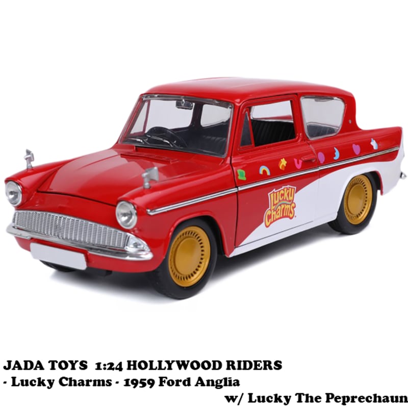 1:24 LUCKY CHARMS 1959 Ford Anglia w/ Lucky The
