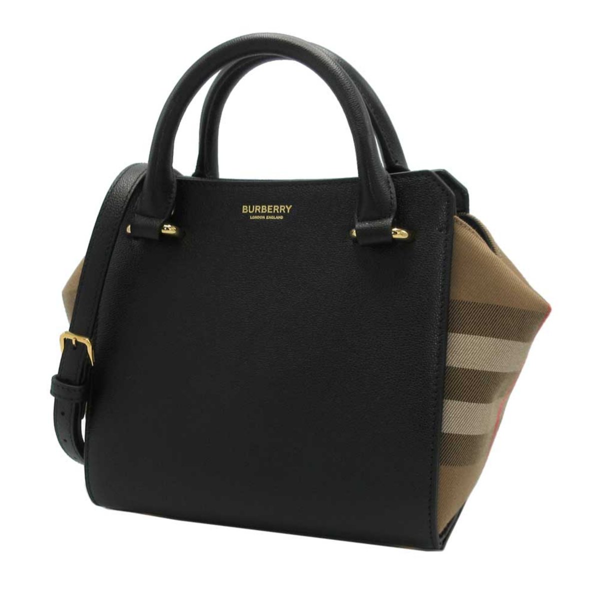 バーバリー ハンドバッグ BURBERRY ミニ バンウェル チェック柄 バーバリー ハンドバッグ BURBERRY ミニ バンウェル チェック柄