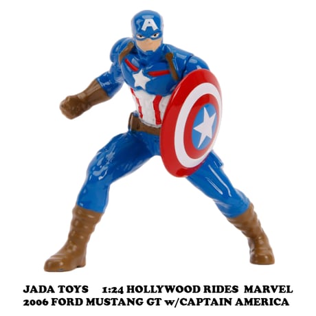 1:24 MARVEL CAPTAIN AMERICA & 2006 FORD MUSTANG GT 【キャプテンアメリカ ミニカー】