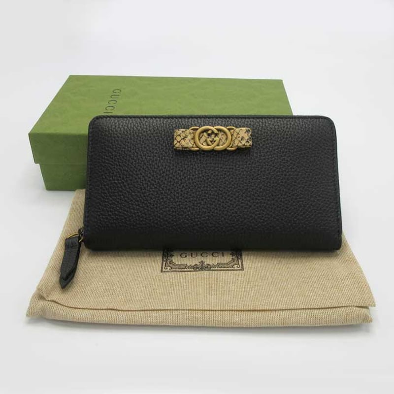 グッチ 長財布 GUCCI ボウ ライン インターロッキングG パイソン