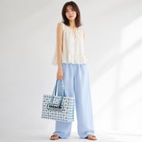 🎀コーチ COACH　トート バッグ・ギンガム プリント　CES71 IMN48