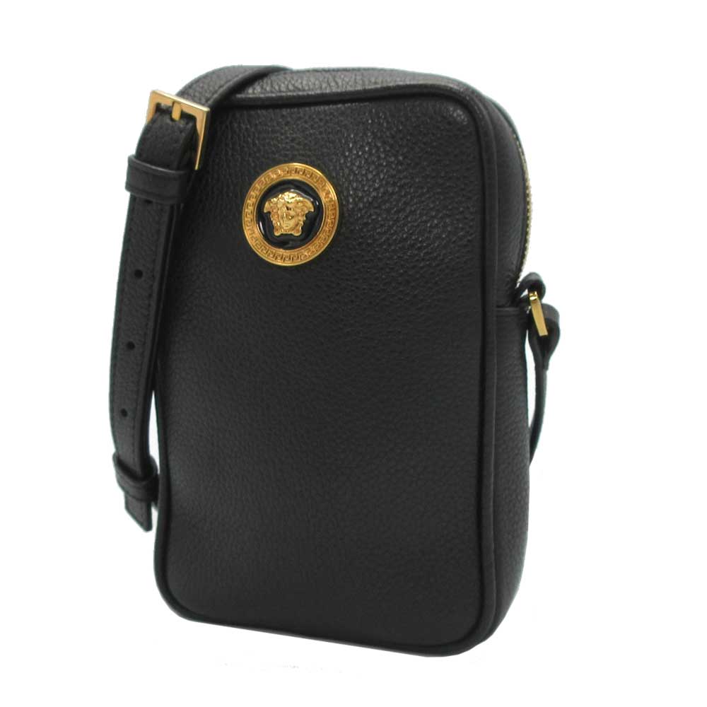 ヴェルサーチェ ショルダーバッグ VERSACE レザー ミニ クロス ヴェルサーチェ ショルダーバッグ VERSACE レザー ミニ クロス