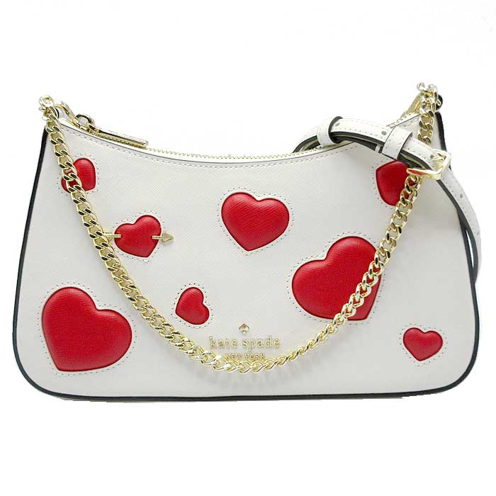 綺麗♡kate spadeケイトスペードハート柄バッグ2wayショルダーバッグ ケイトスペード ニューヨーク ショルダーバッグ レザー イン