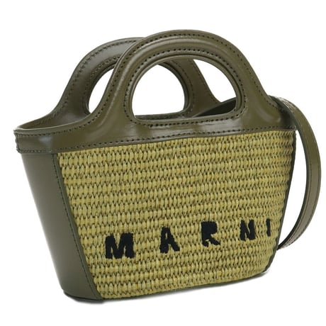 マルニ MARNI カゴバッグ ブランド 2way ハンドバッグ バスケットバッグ ロゴ BMMP0067Q0 P3860 00V25 カーキ