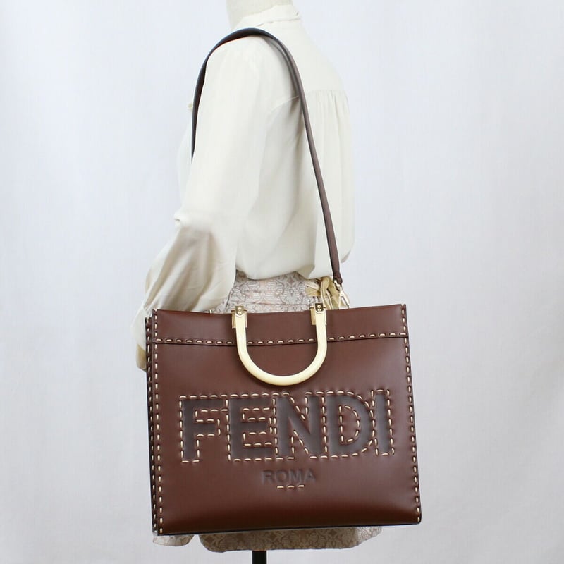 フェンディ FENDI トートバッグ ブランド ロゴ ショルダー付 8BH386