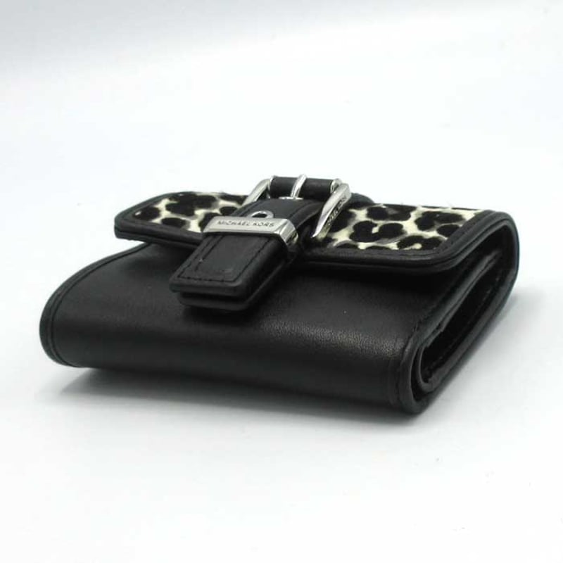 国内即送 MichaelKors COLBY レオパード三つ折り財布 32T4SBAD5H マイケルコース 三つ折り財布 MICHAEL KORS レオパード プリント