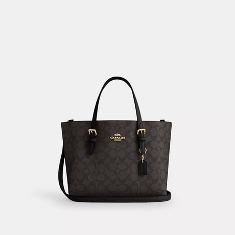 🎀コーチ COACH　モリー トート バッグ 25・シグネチャー キャンバス　CV965 IMXAQ