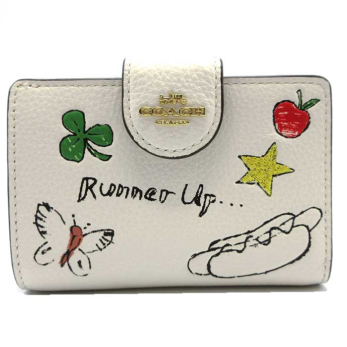 【未使用★完売品】COACH 二つ折り財布 ミディアム コーナージップ コーチ 二つ折り財布 COACH レザー ミディアム コーナー ジップ