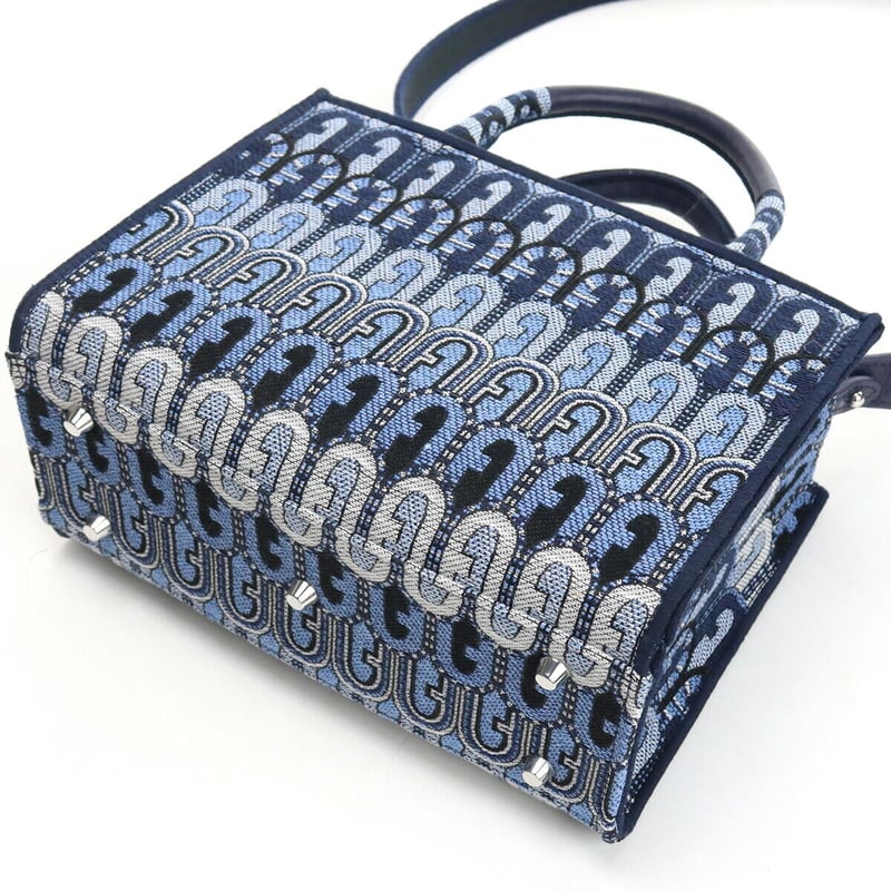 国内発*FURLA FURLA OPPORTUNITY S 2way 花柄バッグ ブルー フルラ FURLA FURLA OPPORTUNITY トートバッグ ブランド バッグ