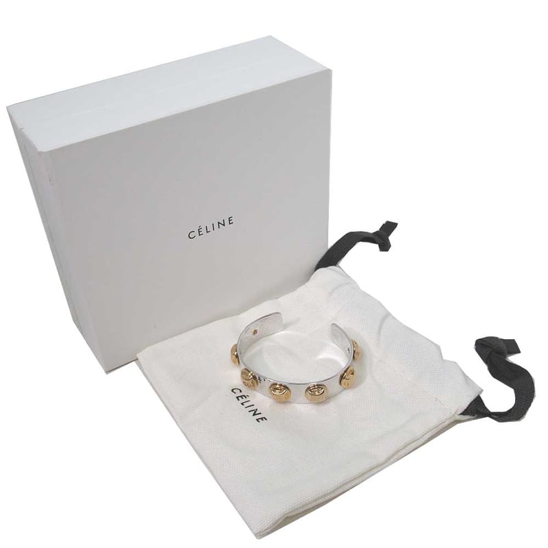 セリーヌ アクセサリー ブレスレット CELINE スタッズ バングル 46N97 