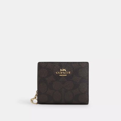 🎀コーチ COACH スナップ ウォレット・シグネチャー キャンバス　CW789 IMXAQ