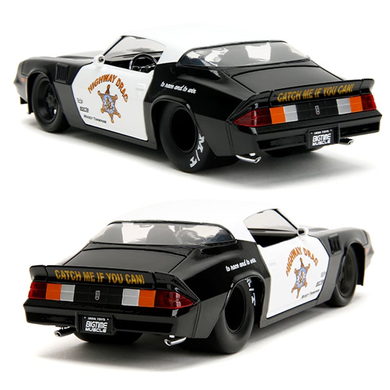 ミニカー 1:24 BTM 1979 Chevrolet Camaro Z28 Poli Chevrolet Camaro Z28 1979 Black Bigtime Muscle Series Jada 1