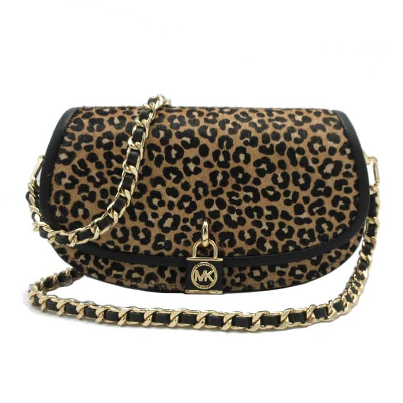 Michael Kors ヒョウ柄 チェーンショルダーバッグ MICHAEL KORS ヒョウ柄ショルダーバッグ - メルカリ