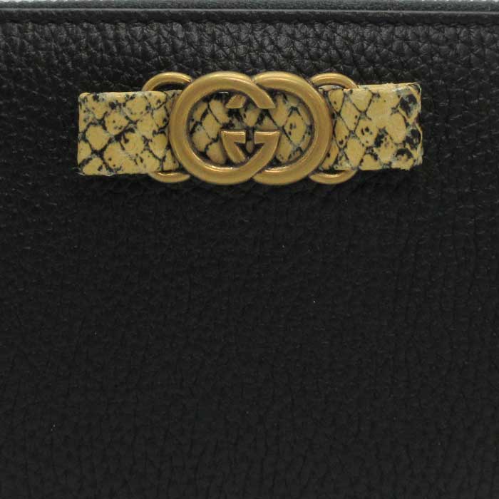 グッチ 長財布 GUCCI ボウ ライン インターロッキングG パイソン調