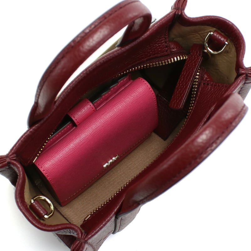 新品 マークジェイコブス マイクロ トート ショルダー 2WAYバッグ ボルドー 新品 マークジェイコブス マイクロ トート ショルダー 2WAY