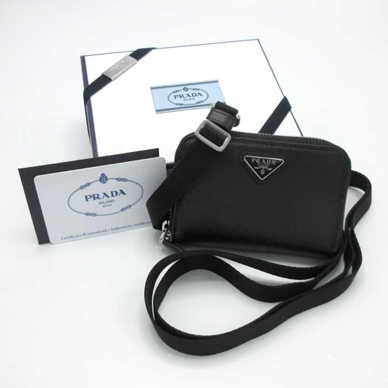 プラダ　ショルダー付きカードケース PRADA【入手困難】☆ショルダーストラップ付きカードホルダー☆ (PRADA