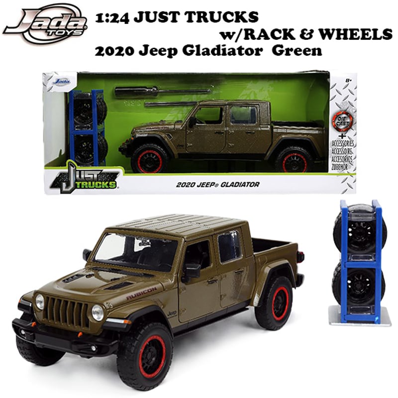 JADATOYS 1:24 JUST TRUCKS w/RACK & WHEELS 2020 