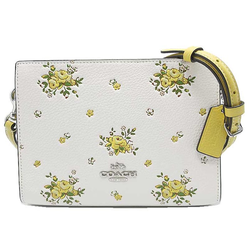 コーチ ショルダーバッグ COACH レザー ウィズ フローラル コーチ ショルダーバッグ COACH レザー ウィズ フローラル